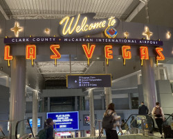 ラスベガスの空港に到着